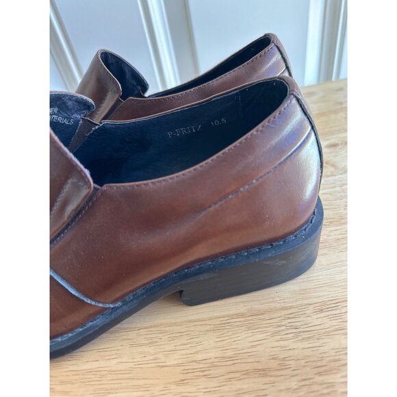 Steve Madden Men's Brown Leather Uppers Slip-On Dress Shoes Size 10 Sku 2980 - Picture 7 of 7